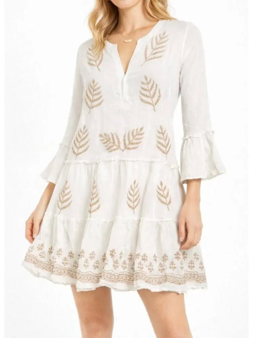 Paani Boho Embroidered Dress – Size S - NWT